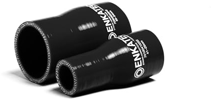 ENKATEC® Manguera reductora de 100 mm, pieza reductora de manguera de silicona, manguera de aire de carga, manguera turbo, manguera de radiador, ID 16-114 mm *Tamaño a elegir*, color: negro, ID