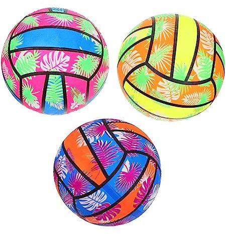 Milisten 3Pièces Balles De Volleyball Gonflables De Boules Colorées pour Piscine Et Amusants