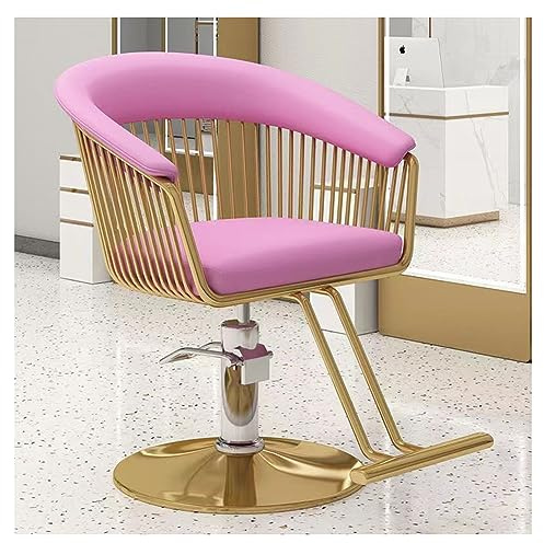 Frisierstuhl mit Hydraulikpumpe mit Drehgelenk - Verstellbarer Stylingstuhl für den professionellen Salon & Heimgebrauch