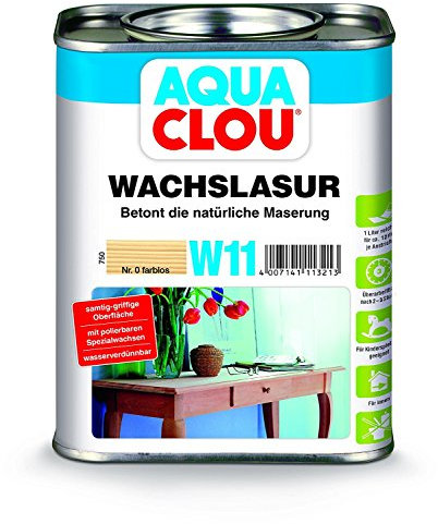 750 ml CLOU Wachslasur W11 Farblos