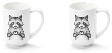 2 x NY teemando® bägare Pip & Pepe porslin 0,4 l = 2 jumbokoppar