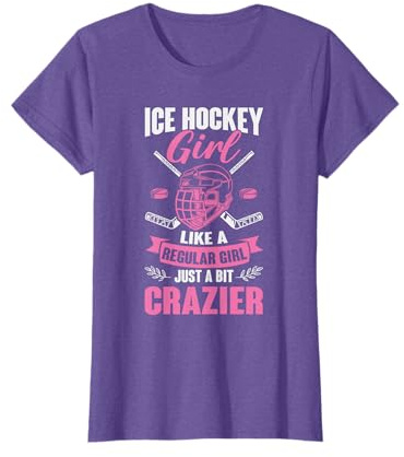Funny Ice Hockey Girl T-Shirt
