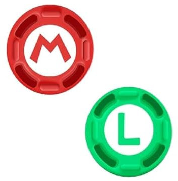 Pack of 2pcs Thumb Grip Stick Cover For Nintendo Switch/Lite/OLED Joystick Thumb Grips Caps (1pc Mario & 1pc Luigi) - PARTS4U®