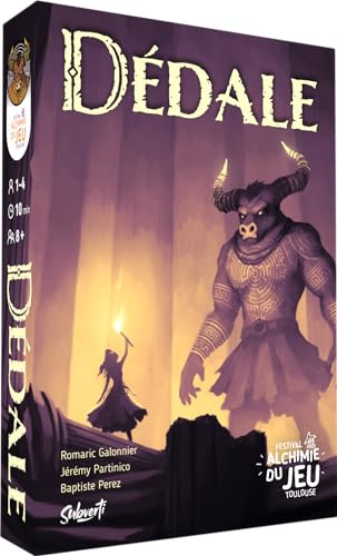 DÉDALE - Jeu coopératif - Labyrinthe, réflexion, Tactique et stratégique - Petit Format dès 8 Ans - Mode Sole - Jusque à 4 Joueurs - Format Poche - Subverti