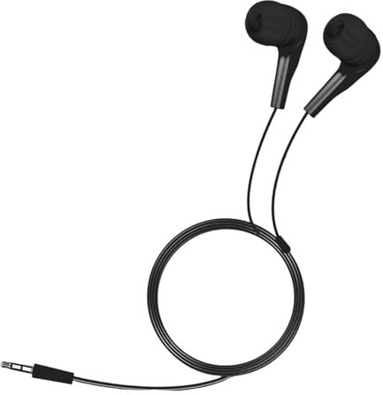 Generic - Écouteurs Intra-Auriculaires filaires Noir | Isolation sonore | Prise Jack 3,5 mm - Intra-Auriculaires Confortables et Parfaits