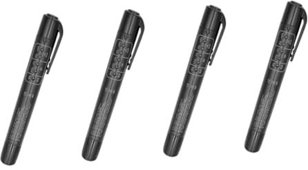 TOPPERFUN 4 Pz attrezzi per lo spurgo dei freni tester liquido freni Strumento test liquido freni cassetta degli attrezzi tester del liquido dei freni tester di fluidi plastica Black