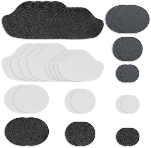 34pcs Autocollants de Réparation de Talon, Adhésif Puissant pour Protege Talon Chaussure, Adaptés aux Chaussures Décontractées Réparation de Chaussures en Cuir