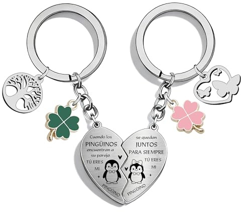 FGHJK Llavero de Pareja Originales Personalizado - Llaveros Pareja,Llavero Para Parejas,Pieza De Puzzle Pareja Llaveros,Regalo Para Novios, Casa,Llavero Pareja Amor, San Valentín y Aniversario (3)