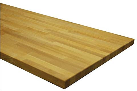 ADB Werkbankplatte 1500x750x50 mm für Werkbank, aus Buche, Buchenholz, Vollholz Spezial, riegelartig verleimt, Massiv, Arbeitsplatte, Tischplatte