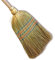 Scopa tradizionale in paglia di riso | 5 fili legati | Larghezza 35 cm | Manico in legno 150 cm | Scopa per pulizia esterna, cantina o garage | Kibros 2840b