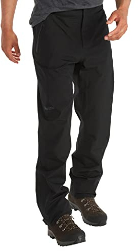 Marmot Men's Minimalist Pant, Waterproof Gore-TEX Trousers, Breathable Overtrousers, Lightweight Hiking and Cycling Pant, Windproof Trekking Pants, Black, S