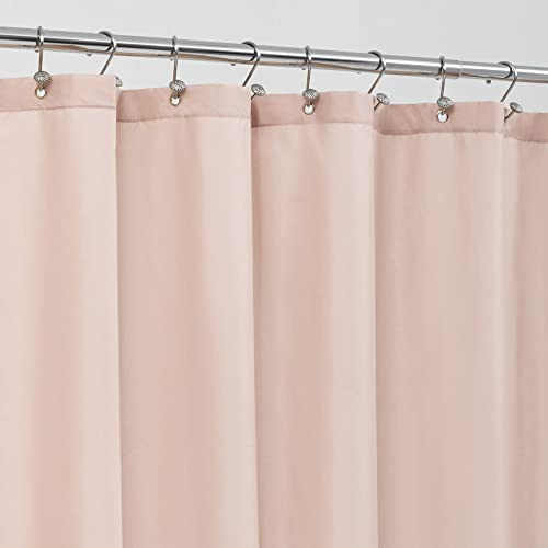 ALYVIA SPRING Tenda da doccia in tessuto rosa con 3 magneti, impermeabile, morbido tessuto di qualità alberghiera, tenda da doccia per bagno, leggera e lavabile in lavatrice, dimensioni standard 182 x