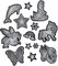 Step by Step Set reflektierende Sticker, Silber, 11 Sticker, Textilsticker, wasserfest, für Ranzen, Rucksack und Kleidung