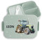 Bento Box Midi Lunchbox für Mepal Bentobox - Trecker Traktor Kinder Schlepper Bulldog - 900 ml - Sage Grün - brotdose kita traktoren geschenke name snackbox kinderbrotdosen kindergarten