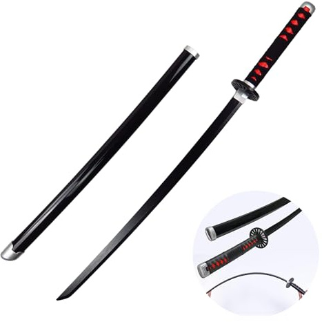 Ubephant Katana Demon Spada, Uccisore di Demoni Katana, Kamado Tanjirou Katana 104 Cm, Spada Demon, Anime Cosplay Props, Adulto Regalo Festa Favore