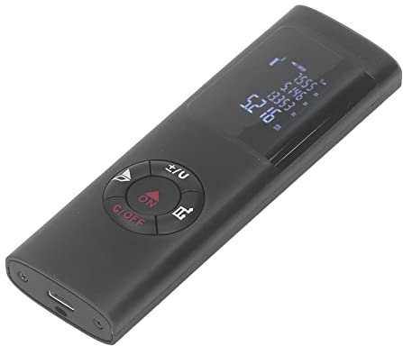 Medidor de Medición Láser, Mini Telémetro 60M Probador de Carga Portátil Herramienta de Medición Láser Medidor de Distancia Láser, Medidores de Distancia Láser