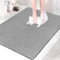 Duschmatte rutschfest 80 x100 cm - Extra Groß Sicherheits Badewannenmatte mit Ablauflöchern, Weich Komfort PVC-Luffa Massage Antirutschmatte für Dusche, Schnell trocknend