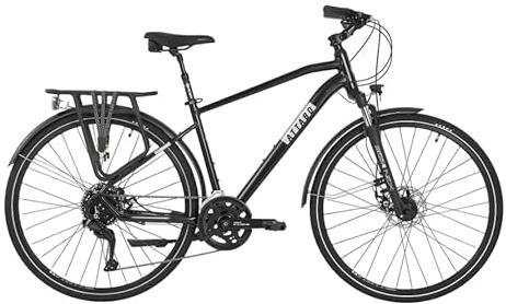 ATTABO Spate 2.0 20 Bicicletta da trekking da uomo, in alluminio 6061, SF20 NEX, forcella da 63 mm, CUES 2x9, TEKTRO MD-M300, freni, LED, parafanghi, portapacchi