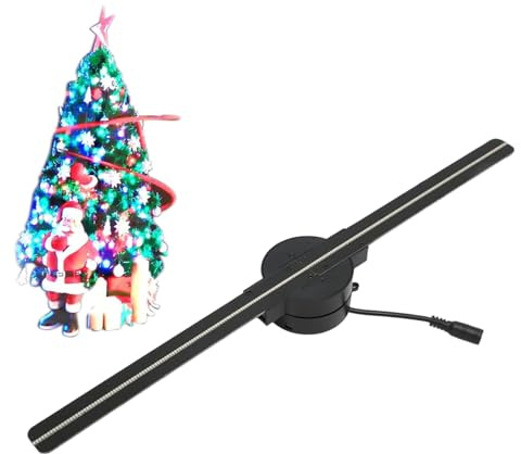 Ventilador Proyector de Hologramas 3D Resolución 2000X224,Proyector De Video Holográfico | Ventilador Display Control Remoto 42Cm para Animación Navidad Halloween Video Bar Tienda