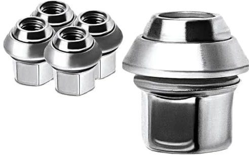 Legerade hjulmuttrar kompatibla med Volvo S40 V40 V50 C30 S70 5 st bilhjulfläns torkade däckbultar bildelar legering fästen OE 31200241 31373474