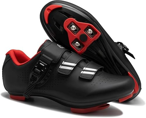 Cycling Shoes for Men Women,Compatible with Peloton Bike Delta Cleats Black