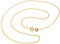Panzerkette Gold 333 Damen 38cm I filigrane Goldkette Damen hochglanz 1mm Stärke I Halskette Echtgold für Frauen mit Federring Verschluss