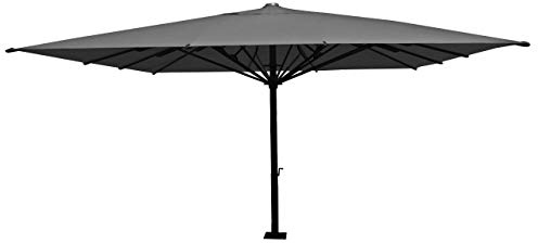 Mendler Gastronomie-Luxus-Sonnenschirm HWC-D20 5x5m - anthrazit