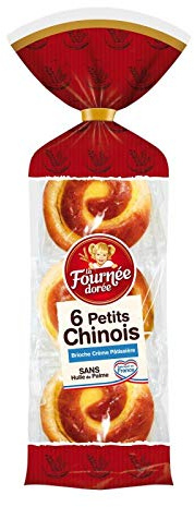 LA FOURNÉE DORÉE - Petits Chinois À La Crème Patissière 300G - Quatre Articles