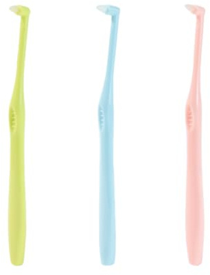 Interspace 3pcs End-tuft Interdental Toothbrushes - Soft Single Tuft Tapered Toothbrush, Deep Cleaning for Sensitive Gums