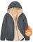 CMTOP Winterjacke Damen Fleece Hoodie Gefüttert Sweatjacke Herbst Winter Fleecejacke mit Kapuze Warm Wintermantel Reißverschluss Jacke Casual Kapuzenpullover mit Taschen(Grau, L)
