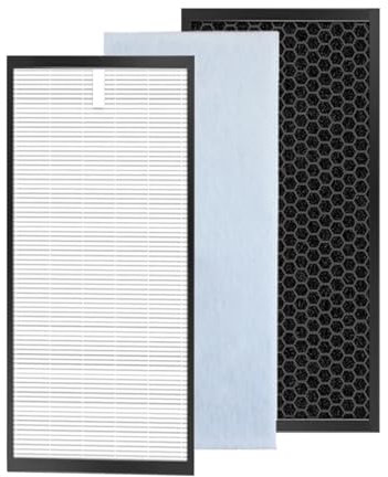 WVGFAUXA HEPA-Filter XD6074F0 XD6060F0 Ersatz-HEPA- Und Kohlefilter, Kompatibel Mit Rowenta, Luftreiniger PU4010 PU4010F0 PU4020F0 PU4020F1 PU4080 PU4080F0