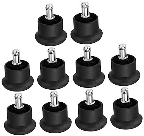 HOLIDYOYO Butée De Chaise à roulettes Antirayures, Bouchons De Pieds De Meubles Résistants Au Bruit, Protection Sol pour Bureau Et Maison, Lot 10 Pièces pour Chaises Fixes
