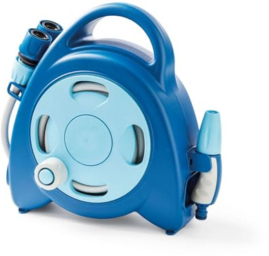 G.F. Srl, Enrollador de manguera Aquabag, colección for Ocean, compacto con 11,5 metros de manguera, ideal para regar plantas y flores en balcón, terraza o jardín de pequeñas dimensiones
