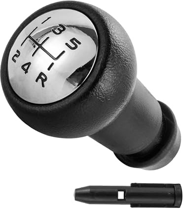 Xibao Pomos para Palanca de Coche,Pomo Manual de Palanca de Cambios de 5 Velocidades,Accesorios para Automóviles,Compatible con 106,207,301,307,308,407,408,508,3008,1007,C2,C3 y C4