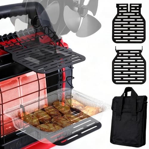 Heater Bracket, Compatible with Mr. Heater Buddy MH9BX, MH12HB, MH18B, Wood Stove Fan Holder for Heater, Multi-Purpose Heater Holder for Heated Stuff Outdoor, Buddy Heater Accessories