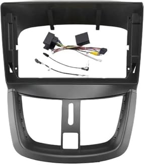 För Peugeot 207 207CC 2007 2008 2009 2010 2011 2012 2013 2014 9 Tum Bilram Fascia Adapter Canbus Box Decoder Radio Dash Fitting Panel Kit GFVFGNLNNA(Frame Cable Canbus)