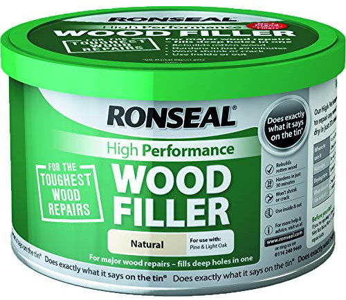 Ronseal 35302 High Performance Wood Filler - Natural,Green,275g