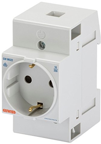 Gewiss - Base 2 Polos+Tierra 16a DIN Norma Espanola 2,5 módulos