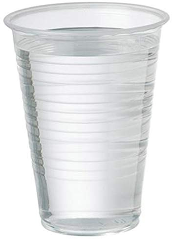 Thali Outlet® - 100 x Clear 7oz Strong Drinking Tumbler Disposable Cups for Water Coolers, Wedding, Parties, Events, Birthdays & All Occasions
