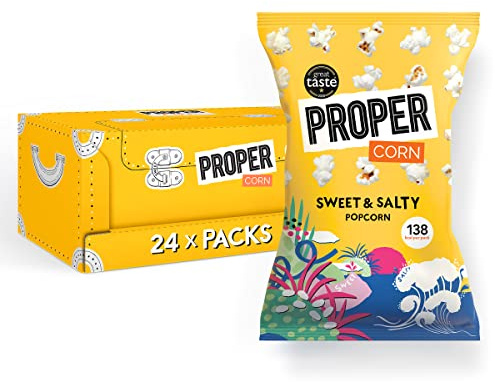 PROPER Sweet & Salty Popcorn, 24 x 30g