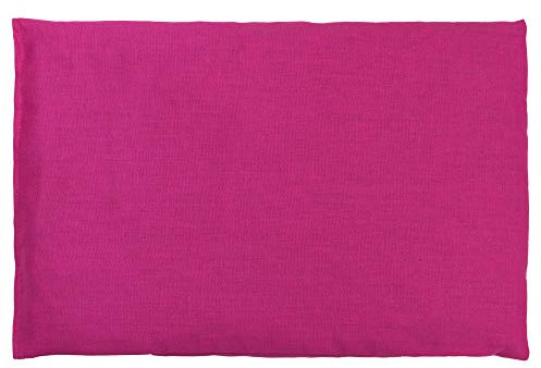 Saco térmico de semillas 30x20cm fucsia | Almohada térmica para microondas, horno, congelador | Cojín con semillas de colza