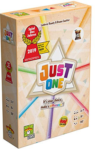 Repos Production , Just One , Party Game , Ages 8+ , 3-7 Players , 20 Minute Playing Time - Englische Sprache