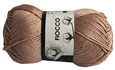 Tresfere Cotone per Maglieria Fiocco Pacco 250g col7040 Noce