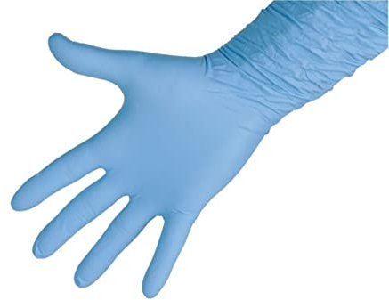 Kerbl 15328 Nitrile Premium Einmalhandschuhe, 30cm Länge, XL, 50 Stück