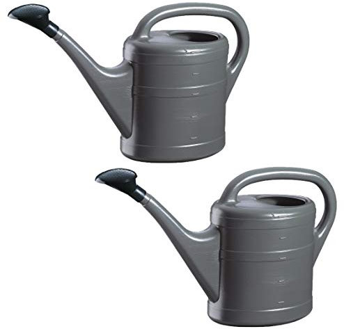 Lot de 2 arrosoir de jardin Anthracite 5 l