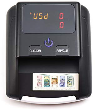 Fälschungs-Banknotendetektor, automatischer Banknotendetektor, tragbarer Banknotendetektor, Erkennung UV/Mikrowelle/Infrarot-Münze, Banknotenzähler für Währung EUR, USD