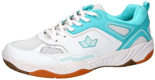 Lico Damen Sprint Indoor Hallenturnschuhe, weiß/türkis, 38 EU