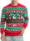 Runhit Hässliche Weihnachtspullover Herren Ugly Christmas Sweater Lustig Unisex Xmas Strick Pullover 2XL