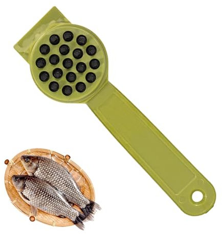 Fish Scaler Tool | Handheld Fish Scaler Brush,Hangable Fish Scale Remover Cleaner, Kitchen Fish Scaler, Fish Skin Graters for Kitchen