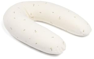 doomoo Coussin de Grossesse & d'allaitement 2 en 1 Twisty - Ultra Confort - Remplissage Microbilles Ultra-Fines - Silencieux - Made in Europe - Certifié Oeko-TEX et Bio, Sweety Cream